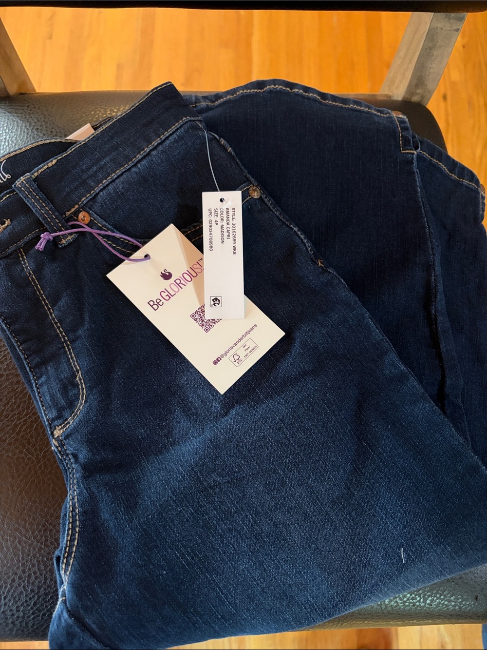 Gloria Vanderbilt Deep Indigo Skinny Jeans